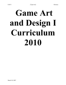 Game Art and Design I