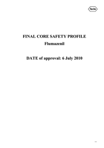 FINAL CORE SAFETY PROFILE Flumazenil DATE of approval: 6