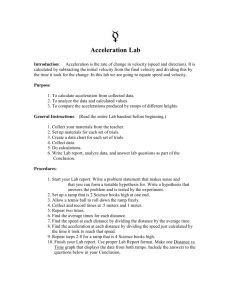 Acceleration Lab