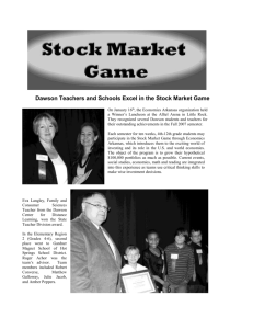 Dawson Teachers and Schools Excel in the Stock Market Game