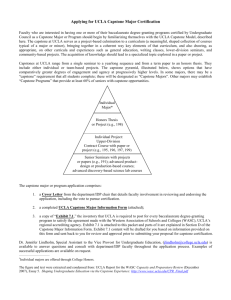 Capstone Major Information Form