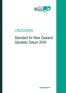 Standard for New Zealand Geodetic Datum 2000