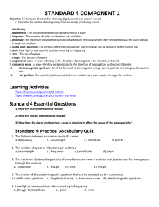 STANDARD 4 COMPONENT 1 Objective: b.) Compare the transfer