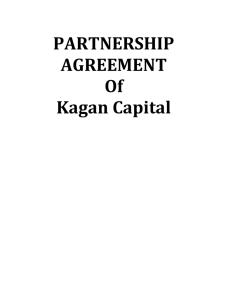 kagan capital partnership agreement 11-8-12