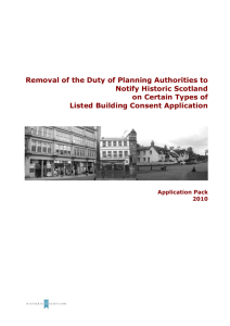 Pilot Scheme for the removal of the duty to notify