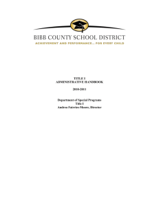 title i - Bibb County Schools