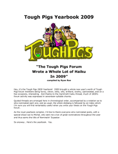 2009 - Tough Pigs