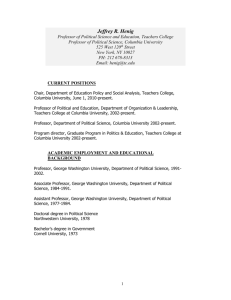 current positions - Teachers College Columbia University