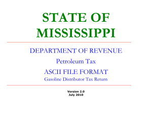 ASCII (flat file) format - Mississippi Department of Revenue