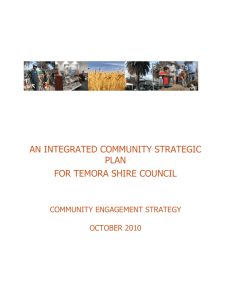 AN INTEGRATED COMMUNITY STRATEGIC PLAN FOR TEMORA