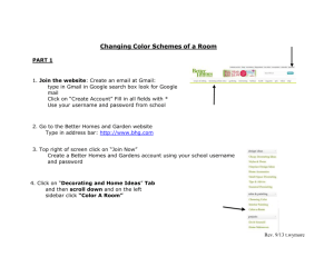 Changing Color Schemes of a Room PART 1 1. Join the website