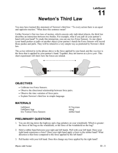 11 Newton's Third Law LQ