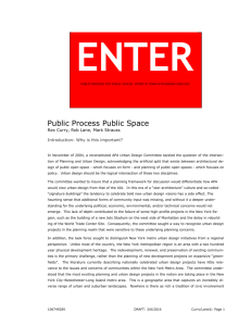 Introduction to Public Process Public Space