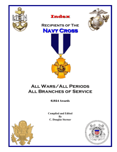 Index of Recipients of the Navy Cross