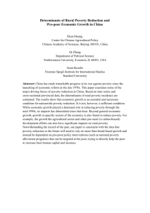 Determinants of Rural Poverty Reduction and
