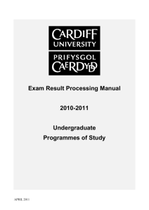 Module Marks - Cardiff University