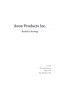 Avon Products Inc. - Ask | Advise & Consultancy