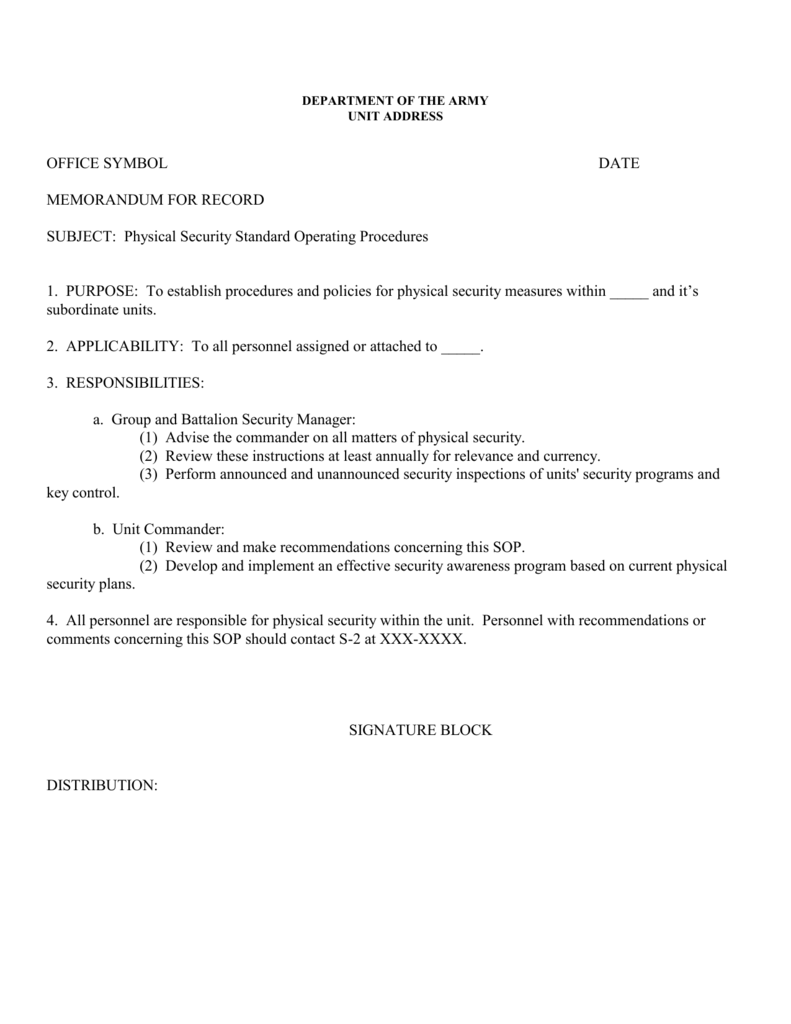 Security Of Arms, Ammunition And Explosives For memorandum of agreement template army