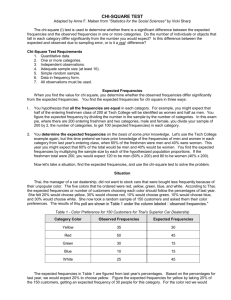 Chi Square Notes