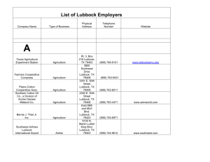 PoWERS List of Lubbock Employers