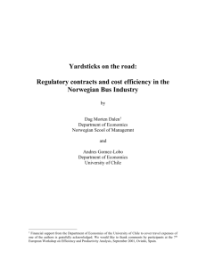 2. Regulatory practice in Norwegian bus transport