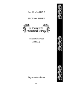A Druid Missal-Any - Student Organizations