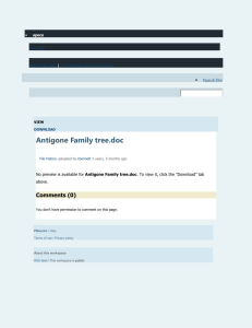 apece / Antigone Family tree