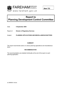 Committee and OV Panels - Report, 09