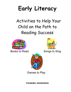 Early Literacy - Back to Web site