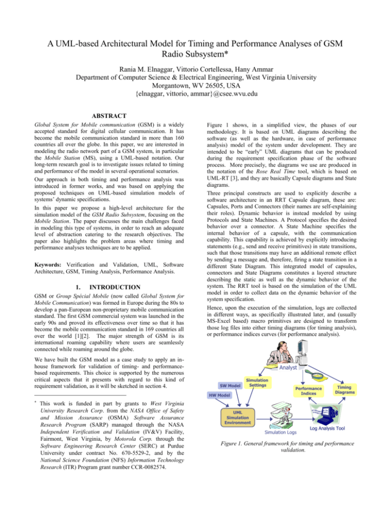 A UML-based High-level Architectural Model for the Application of