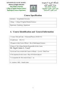 Course Specification