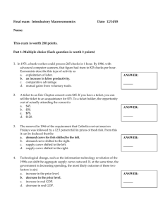 Quiz: Introductory Macroeconomics