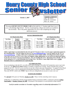 Senior Newsletter - October 2007