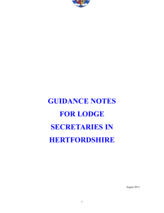 foreword - Provincial Grand Lodge of Hertfordshire