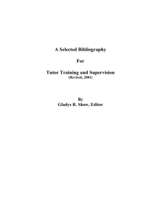 A Selected Bibliography - ITTPC