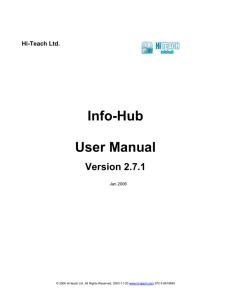 infoHubUserGuide - Hi