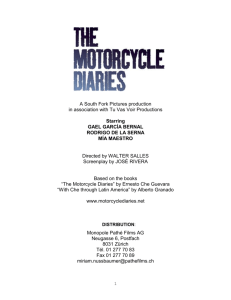 the motorcycle diaries - Pathé Films AG Zürich
