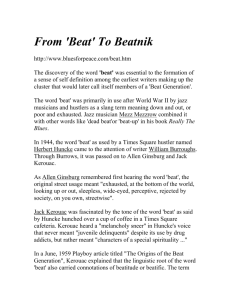 Origin of beatniks