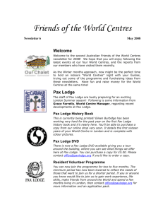 Australian four World Centres Newsletter 05/08