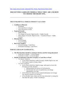 Calculating Discounted Cash Flow