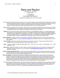 Changing Ideas about Race [and Racism]