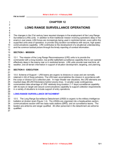 Chapter 12 - Long Range Reconnaissance