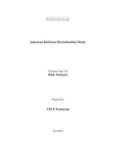 Jamaican Railways Revitalisation Study