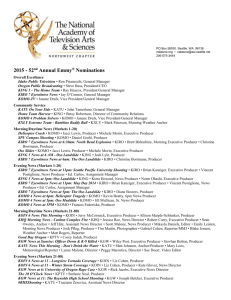 52nd Annual Emmy® Nominations