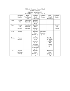 2nd grade organizing Weekly Literature Units 1