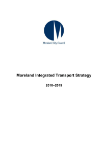 Moreland Integrated Transport Strategy