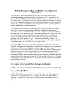 Safety Management Systems For Business Operators