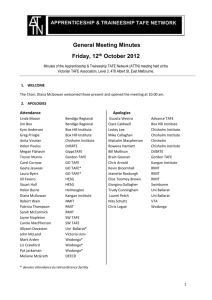 General Meeting Minutes Friday, 12th October 2012 Minutes of the