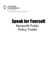 Nonprofits Influencing Public Policy Decisions