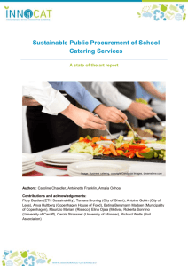 report - INNOCAT :: Sustainable Catering